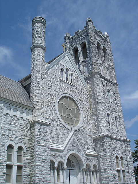 St-Mary's Assumption church / Middleburg, Vermont /  USA - États-Unis - 25 juillet 2009.