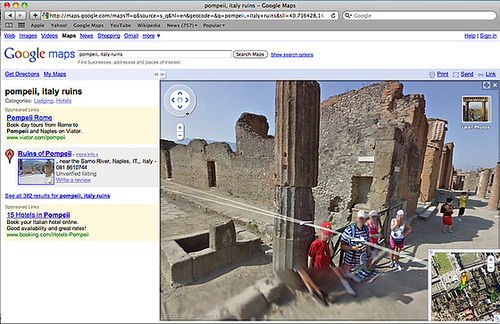 Pompeii on Streetview