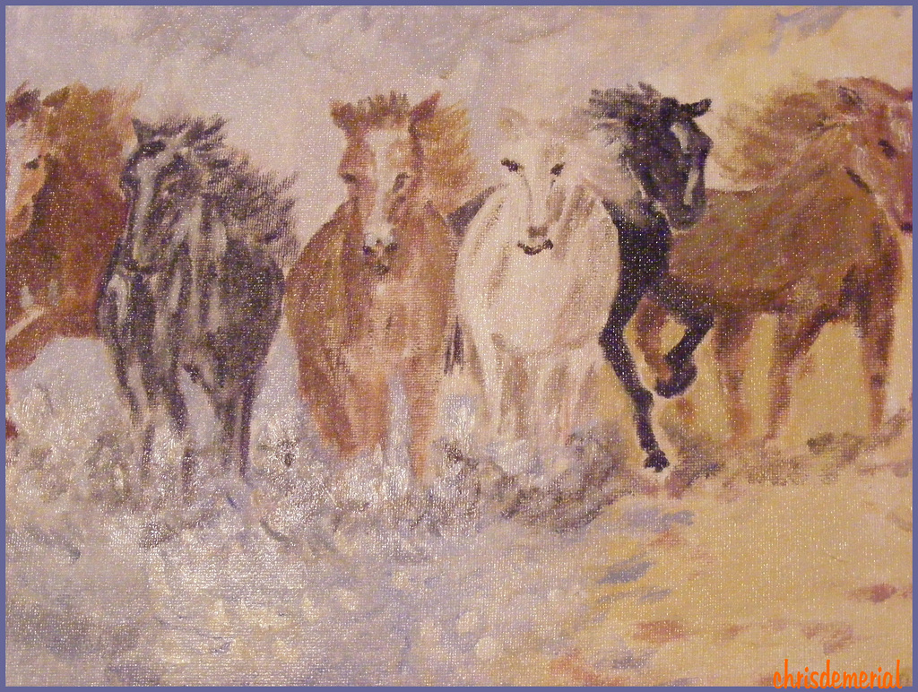 Chevauchée / Horse-ride - Création Krisontème.