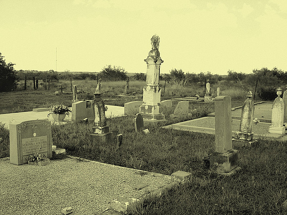 Hranice & St-Josephs cemeteries - Texas. USA - 5 juillet 2010 - Vintage