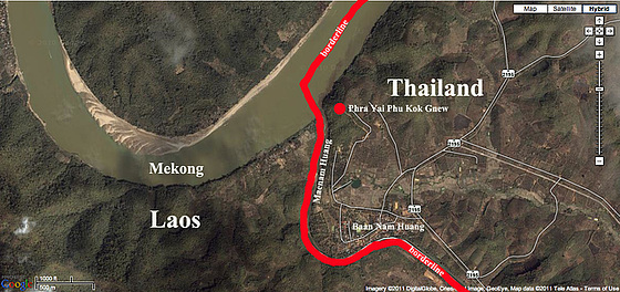 Grenzverlauf Laos:thailand