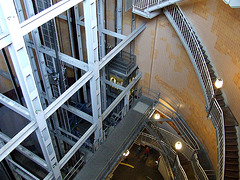 The lifts and stairs in Old Elbtunnel