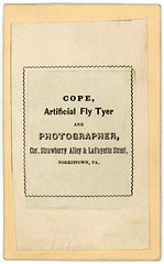 Cope, Artificial Fly Tyer and Photographer, Norristown, Pa.