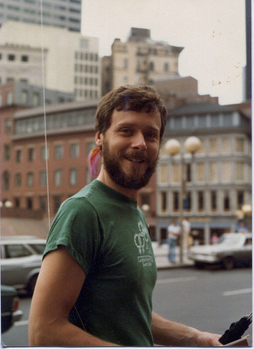 Self in Boston early 1980s by Rob Meyer