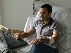 Fabio Morena im Krankenhaus