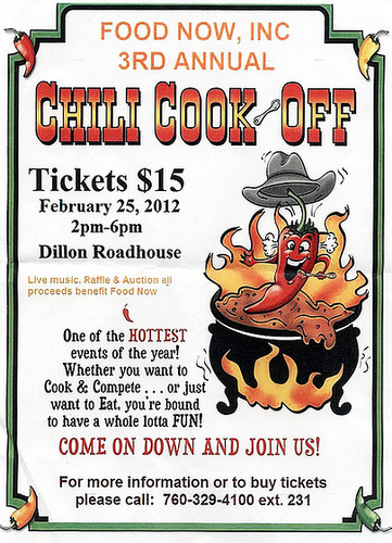 Ron's Log: Food Now Chili Cook-Off - February 25